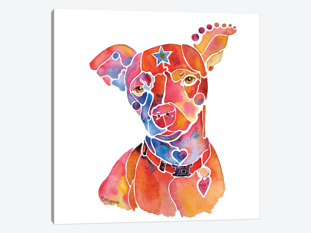 Rescue Dog Mooch by Jo Lynch 1-piece Canvas Art