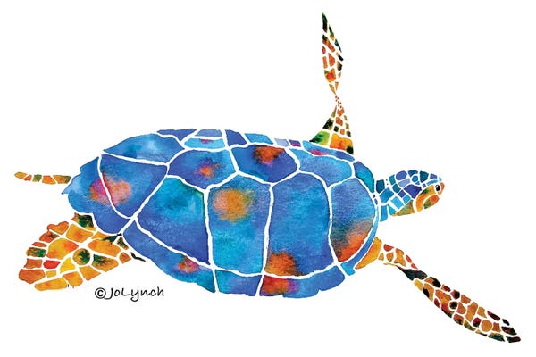 Jo Lynch: Sea Turtle IV by Jo Lynch