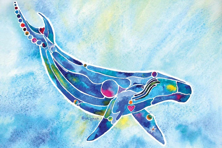 Whale Humpback by Jo Lynch wall art