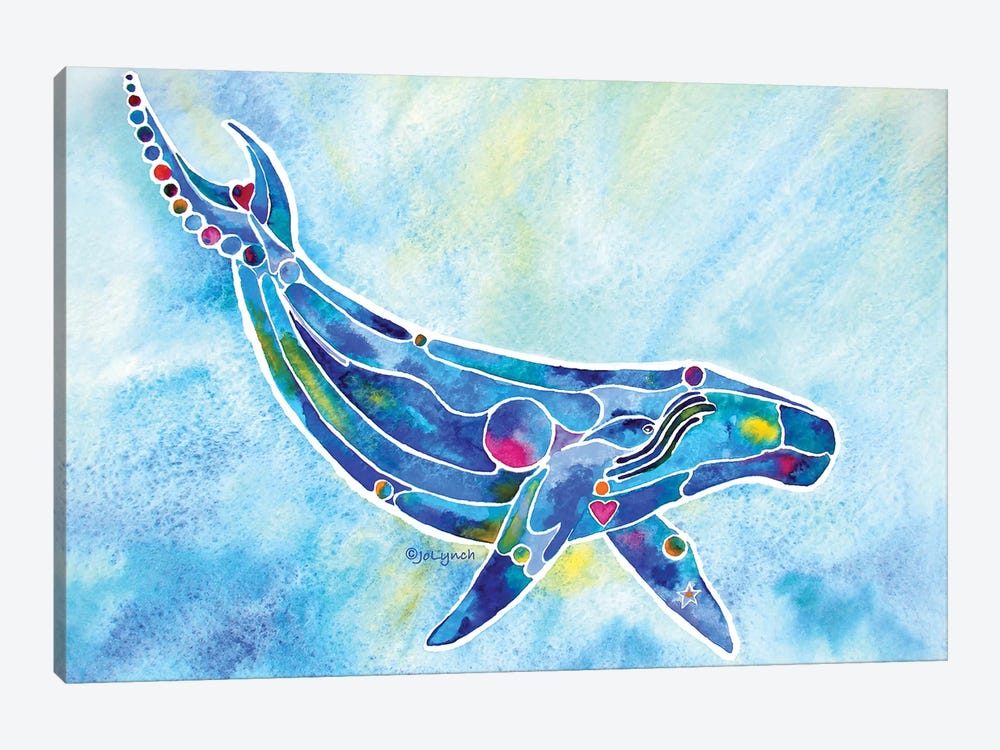 Whale Humpback by Jo Lynch 1-piece Art Print