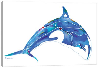 Whale Orca Canvas Art Print - Jo Lynch