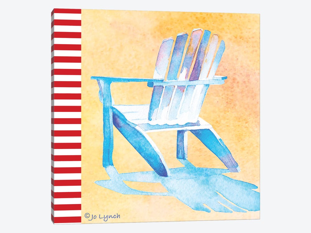 Beach Chair II by Jo Lynch 1-piece Canvas Wall Art