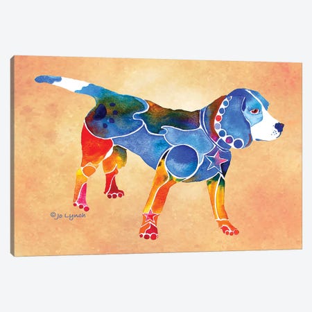Beagle Dog Canvas Print #JLY74} by Jo Lynch Canvas Art Print
