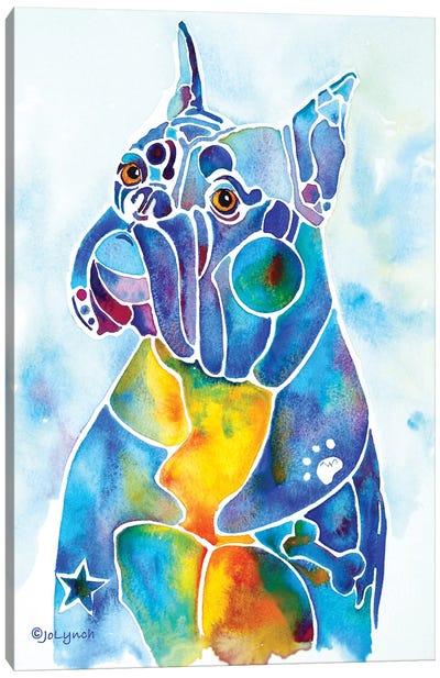 Boxer Dog Breed Canvas Art Print - Jo Lynch