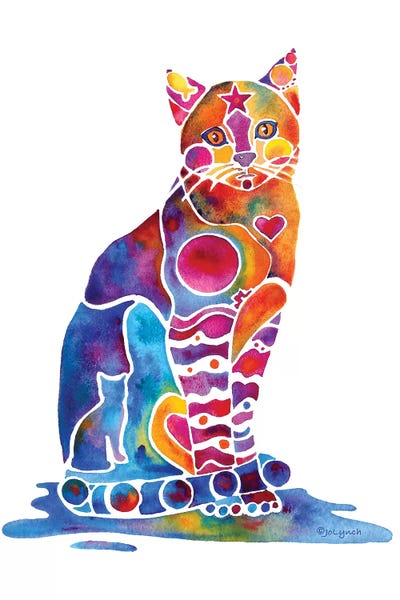 Carley Cat by Jo Lynch canvas print