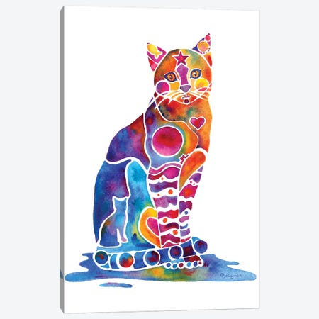 Carley Cat Canvas Print #JLY81} by Jo Lynch Canvas Art Print