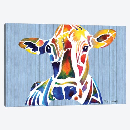 Cow Farm II Canvas Print #JLY85} by Jo Lynch Canvas Wall Art