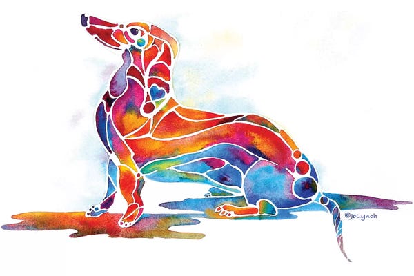 Jo Lynch: Doxie Dachshund Dog by Jo Lynch