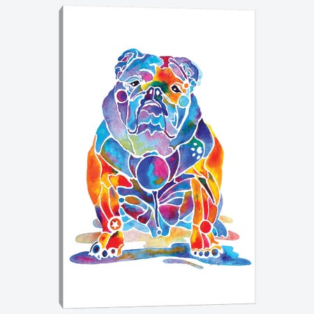 English Bulldog Canvas Print #JLY89} by Jo Lynch Canvas Art Print