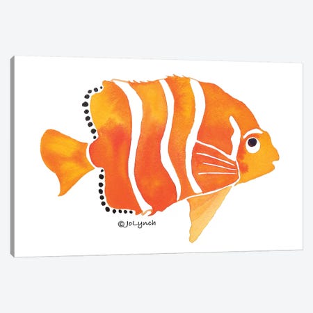 Gold Fish Orange Canvas Print #JLY95} by Jo Lynch Canvas Print