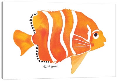 Gold Fish Orange Canvas Art Print - Jo Lynch