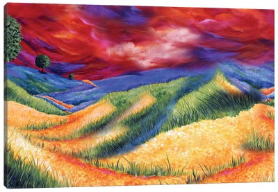 Fire Sky Canvas Art Print - Juleez