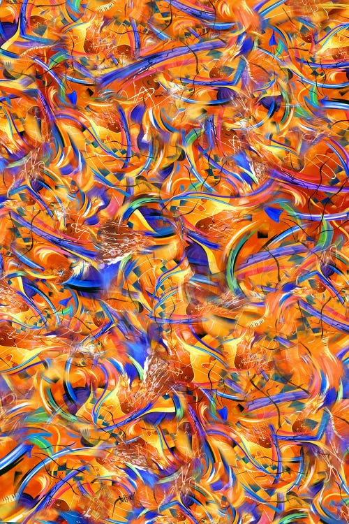 Tempo Colorful Abstract by Juleez wall art