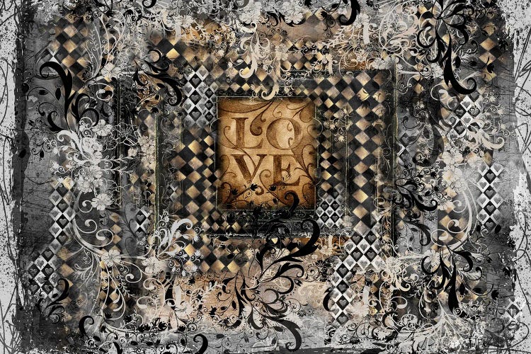 Vintage Love L by Juleez wall art