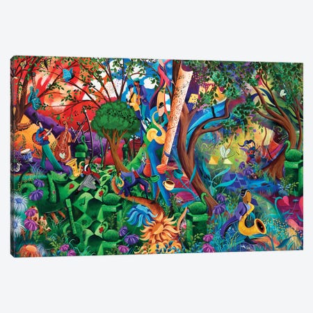 Wonderland Garden Party Canvas Print #JLZ15} by Juleez Canvas Wall Art