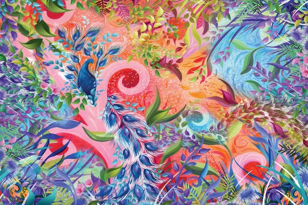 Peacocks: Sunset Peacock by Juleez