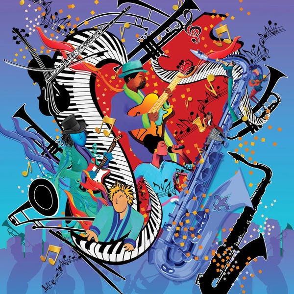 Violins: Blue Jazzy Jam by Juleez