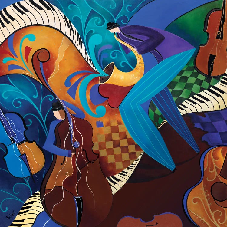 The Music Players by Juleez canvas print
