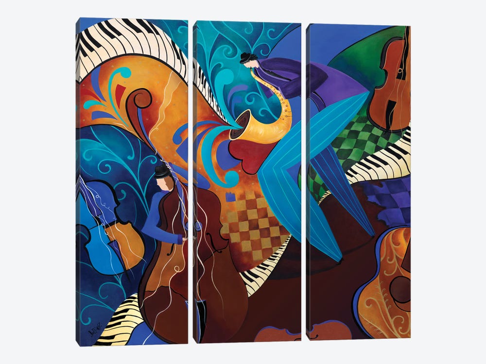 The Music Players by Juleez 3-piece Art Print