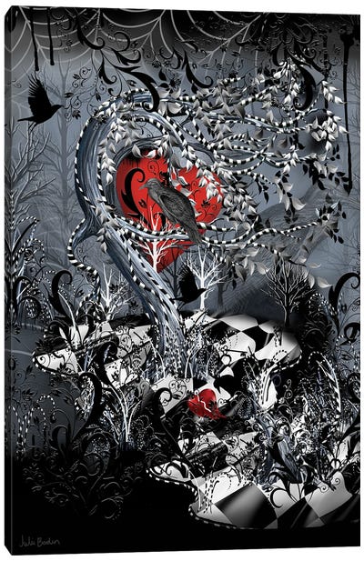 The Raven Canvas Art Print - Spider Web Art