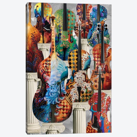Musical Instruments Cello Canvas Print #JLZ38} by Juleez Art Print