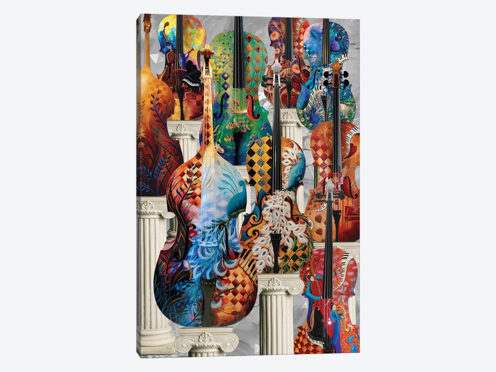 Musical Instruments Cello by Juleez 1-piece Canvas Art