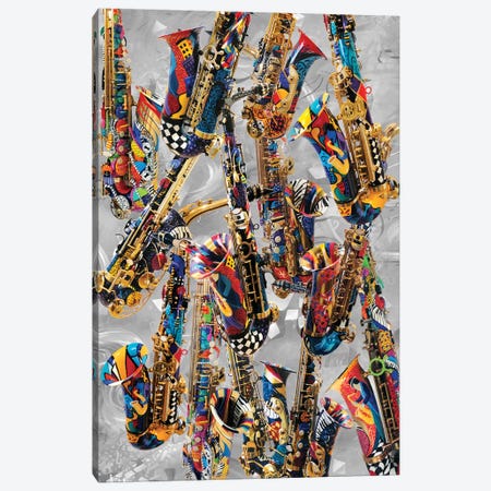 Musical Instruments Saxophone Canvas Print #JLZ40} by Juleez Canvas Artwork