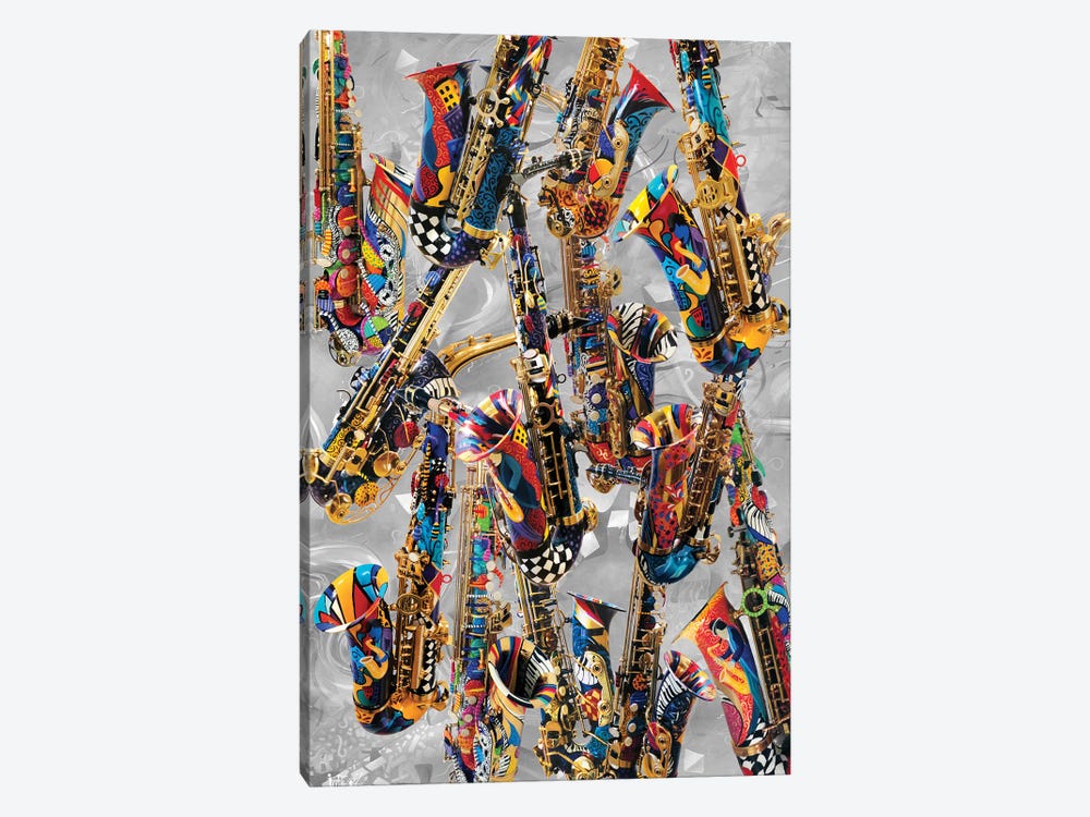 Musical Instruments Saxophone by Juleez 1-piece Canvas Art Print