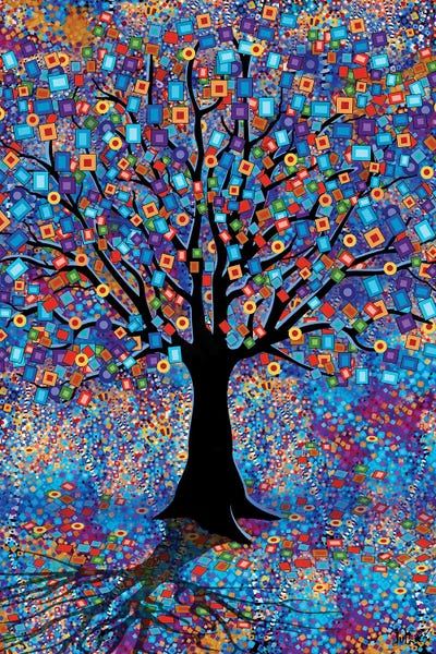 Carnival Tree L by Juleez multi panel art