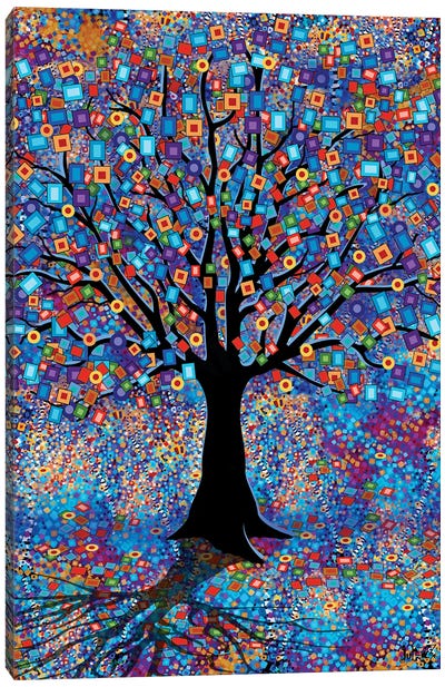 Carnival Tree L Canvas Art Print - Juleez