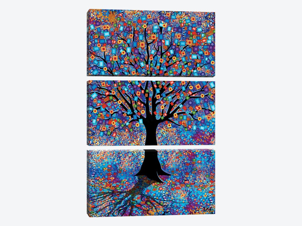 Carnival Tree L by Juleez 3-piece Art Print