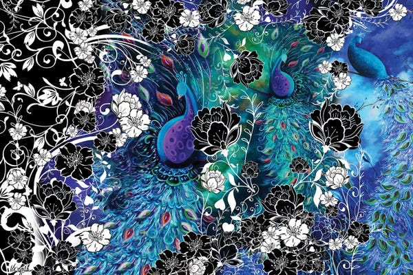 Juleez: Peacock Flowers by Juleez