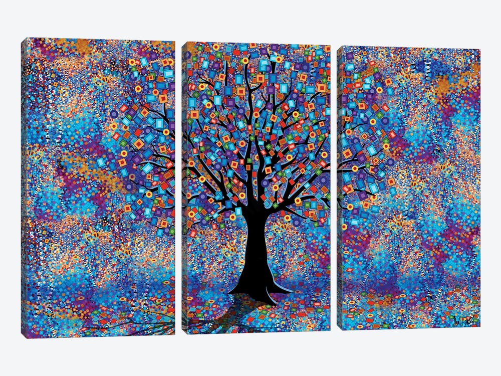 Carnival Tree by Juleez 3-piece Art Print