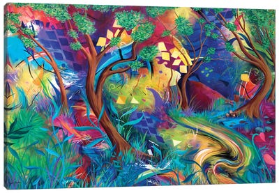 Wonderland Canvas Art Print - Psychedelic Dreamscapes