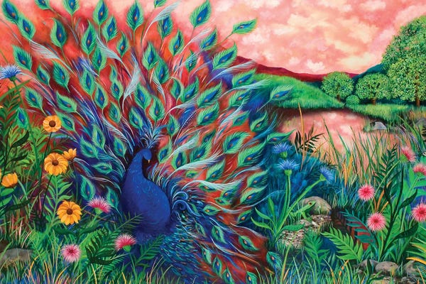 Juleez: Coral Peacock by Juleez