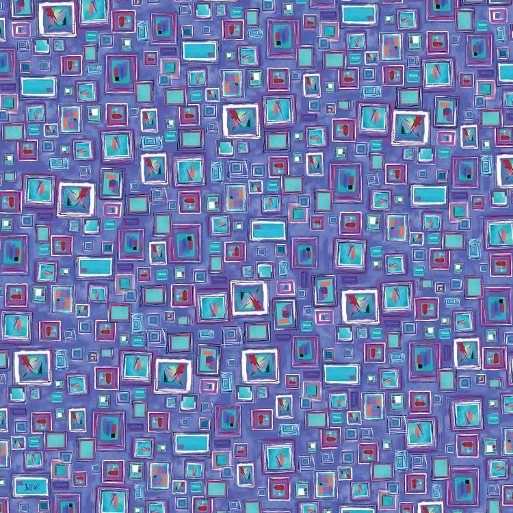 Blue Squares by Juleez wall art
