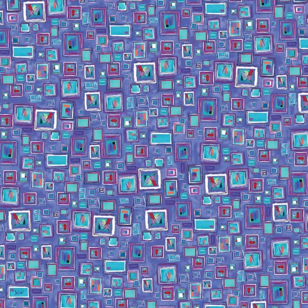 Juleez: Blue Squares by Juleez