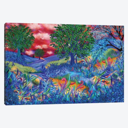 Sunset Fields Canvas Print #JLZ64} by Juleez Canvas Art Print