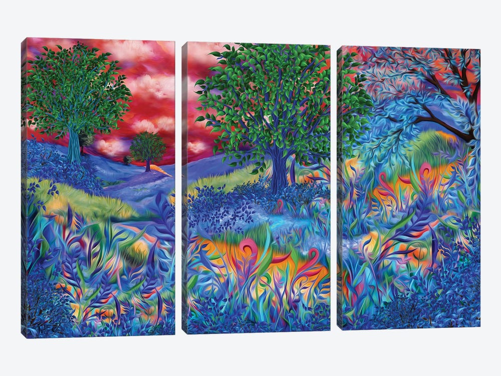 Sunset Fields by Juleez 3-piece Canvas Print