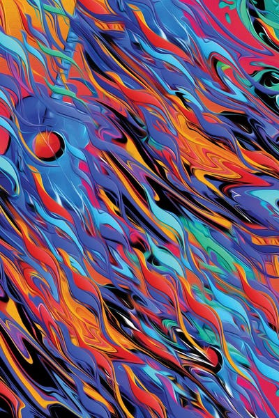 Melting Guitar by Juleez framed wall art