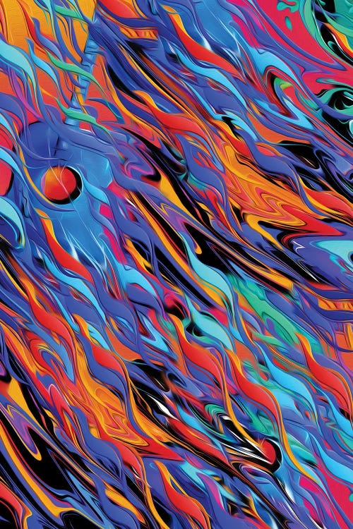 Melting Guitar by Juleez wall art