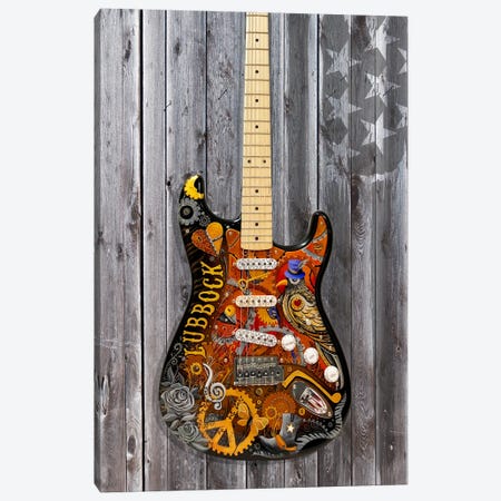 Texas Steampunk Electric Guitar Canvas Print #JLZ69} by Juleez Canvas Art