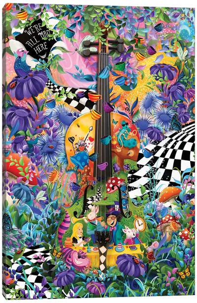 Alice In Wonderland Tea Party Jam Canvas Art Print - Juleez