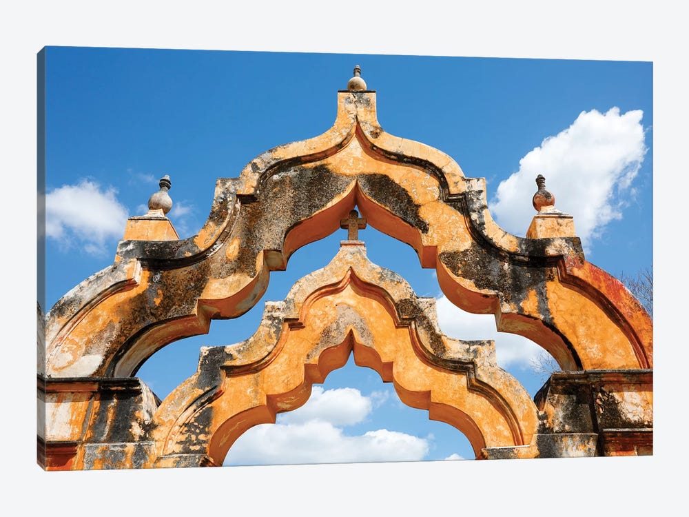 Yucatan, Mexico. Hacienda, 1 arch represented 1000 head of cattle, 2 arches represented 2000 head by Julien McRoberts 1-piece Canvas Artwork