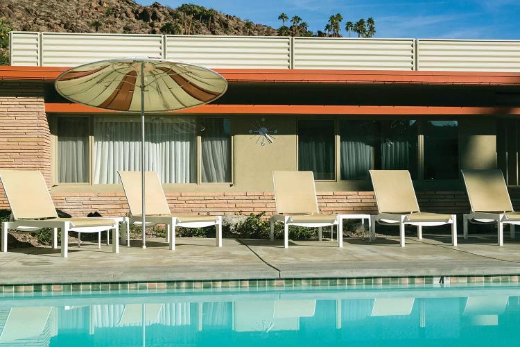 Poolside At A Motel, Palm Springs, California, USA