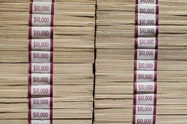 Money: Prints of money at the Mob Museum, Las Vegas, Nevada. USA by Julien McRoberts