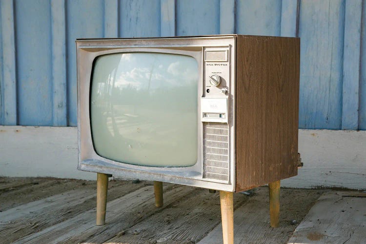 Keeler, California, USA. Old TV On Porch