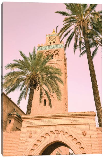 Marrakech, Morocco. Koutoubia Mosque. Oldest Mosque In Marrakech From The 1100'S Canvas Art Print