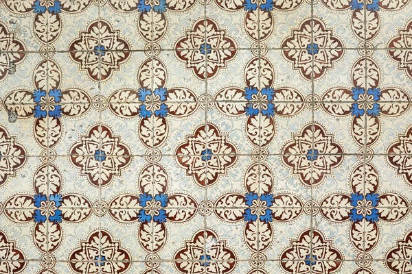 Abstract Photography: Lisbon, Portugal. Traditional Portuguese Azulejo Ceramic Tiles II by Julien McRoberts