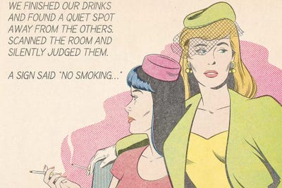 No Smoking by Joseph McDermott canvas print